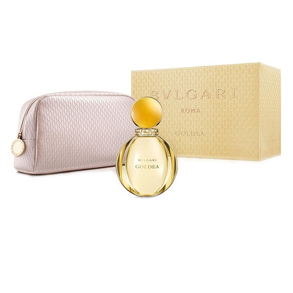 Set Bvlgari Goldea: 90ml Apa de Parfum + Geanta, Femei