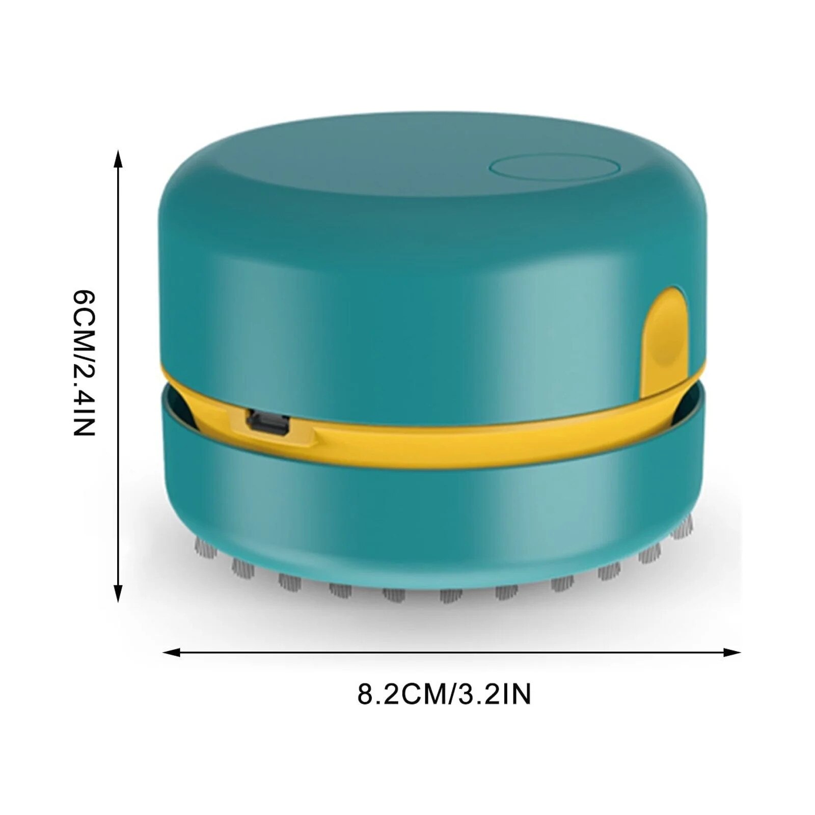 Aspirator de birou mini, 8.2x6cm, USB, portabil, alb