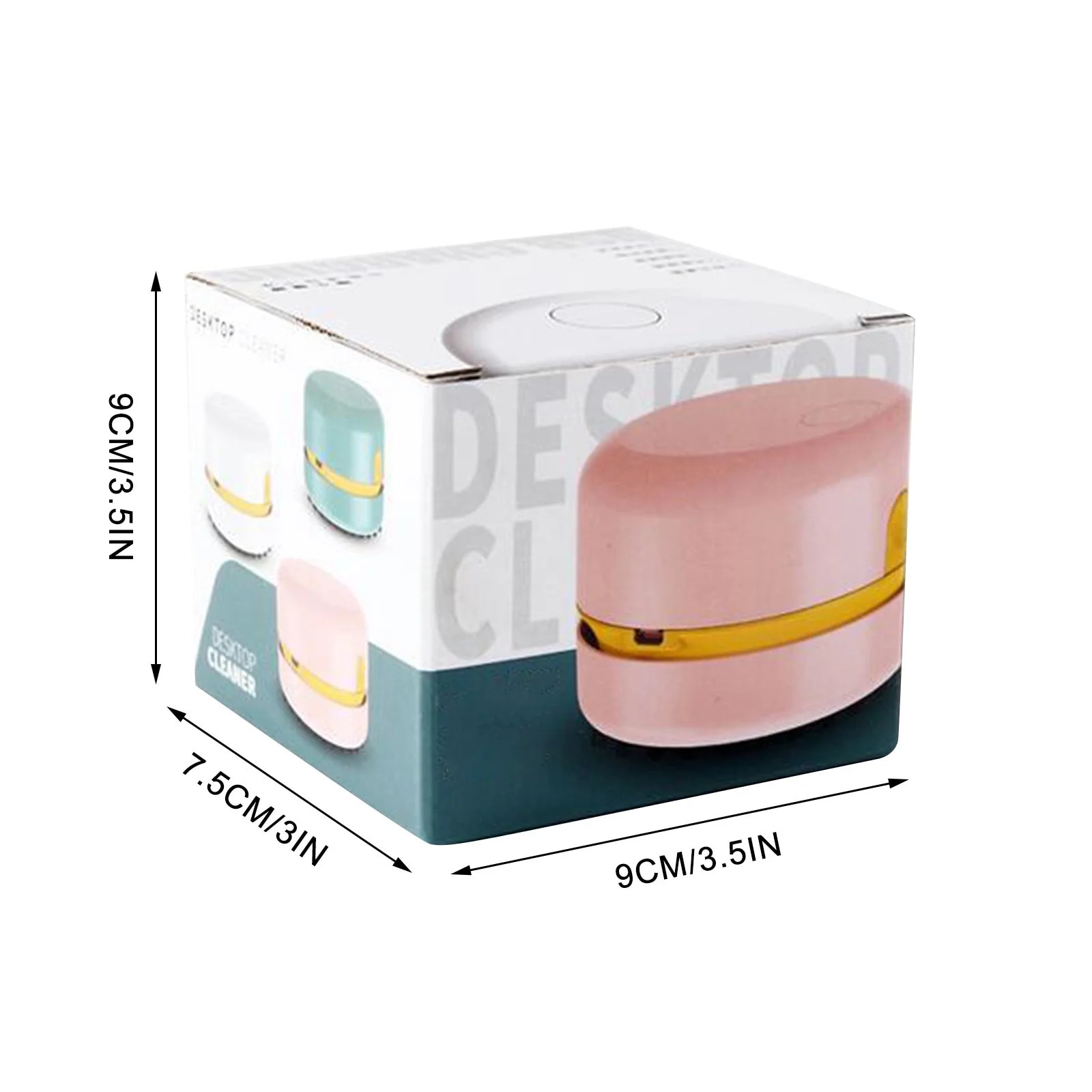 Aspirator de birou mini, 8.2x6cm, USB, portabil, alb