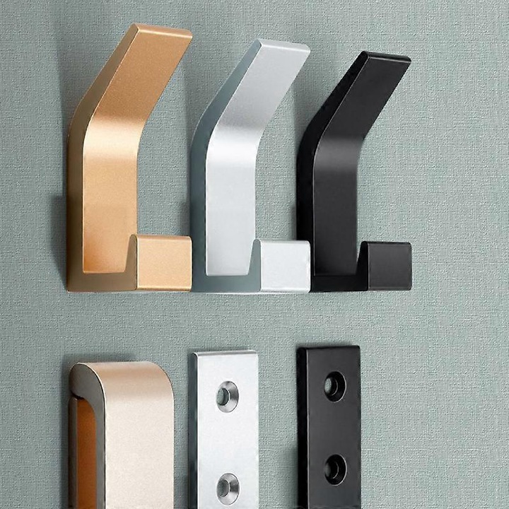 Cuier pliabil, aluminiu, negru, auriu, argintiu, dimensiuni variate
