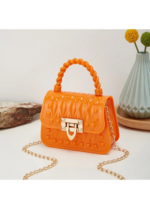 Детска чанта YANYXR оранжева 13x10x5cm с една презрамка