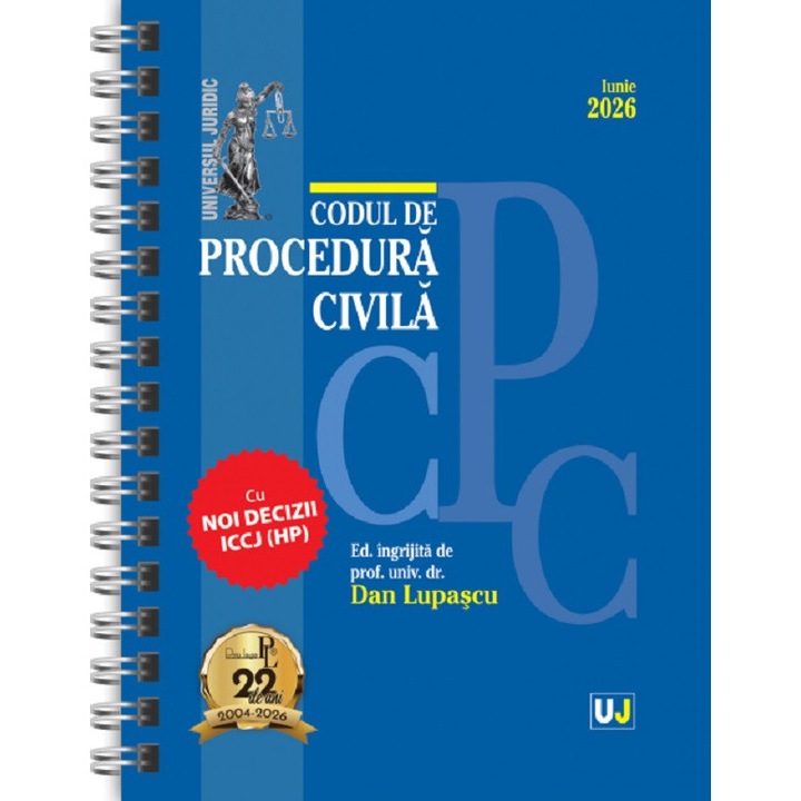 Codul De Procedura Civila Iunie 2026 Ed.spiralata - Dan Lupascu