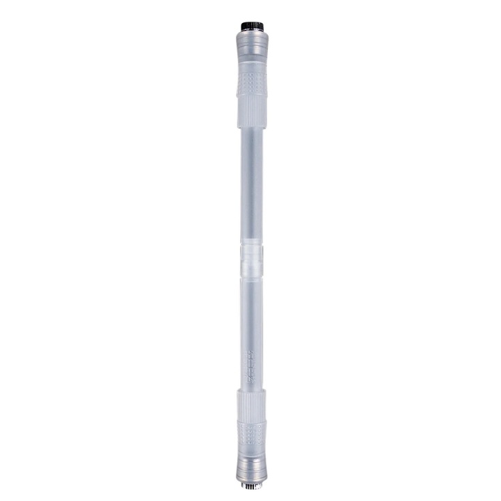 Въртяща се писалка YANYXR, цветен LED, бяла, 22x1.6см
