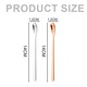 Set 4 lingurite cafea YANYXR inox multicolor 14cm