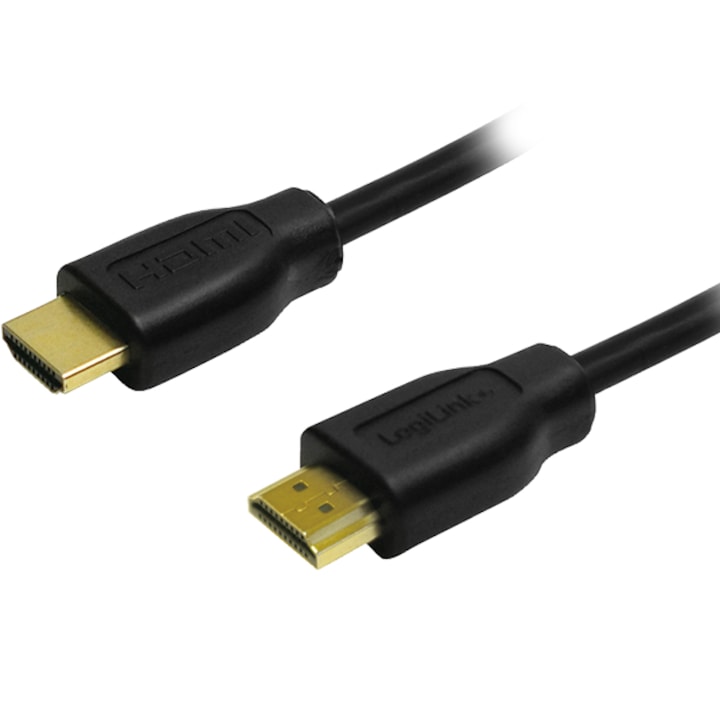 LogiLink HDMI Kábel 1.4, 2x HDMI apa, fekete, 5m