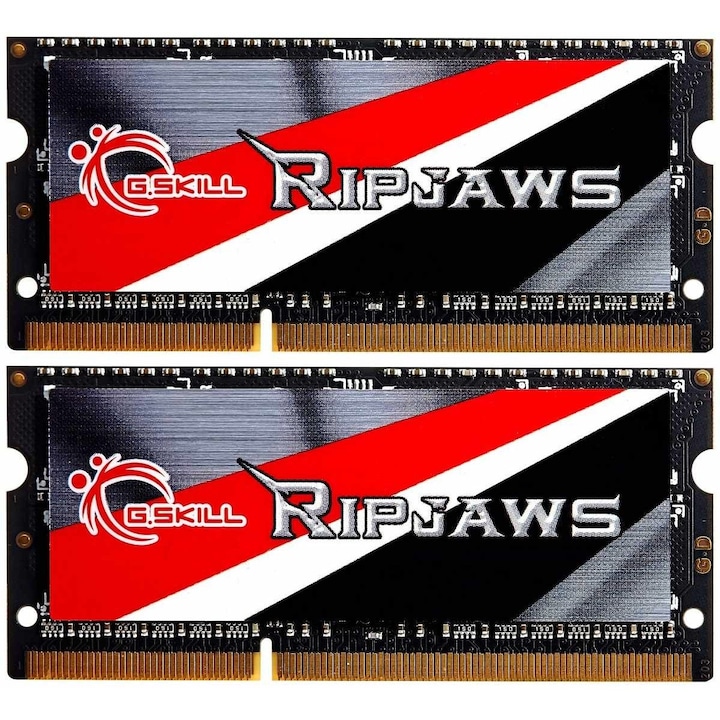 Памет за лаптоп G.SKILL Ripjaws, Dual Channel Kit, 16GB (2x8GB), DDR3, 1600MHz, CL9