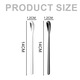 Set 4 lingurite cafea YANYXR inox argintiu auriu 14cm