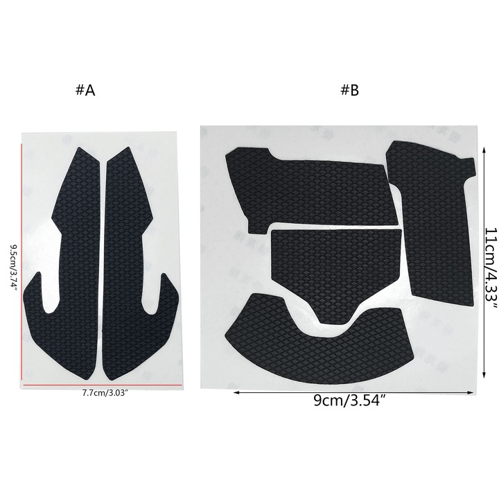 YANYXR Viper Ultimate egérpad szett, fekete, 5x5cm, szilikon
