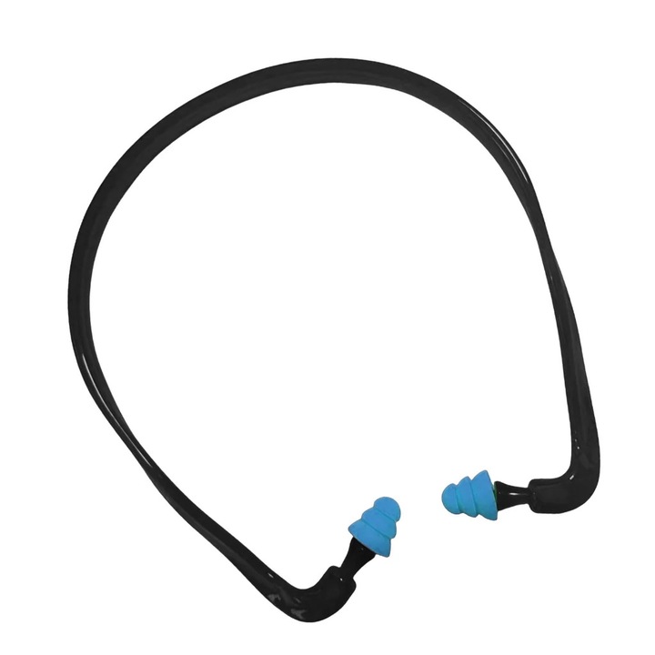 YANYXR füldugók, zajszigetelés, szilikon, fekete-narancs, 70cm