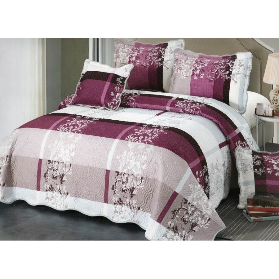 Set cuvertura 5 piese bumbac, 230X250cm, multicolor ELA8