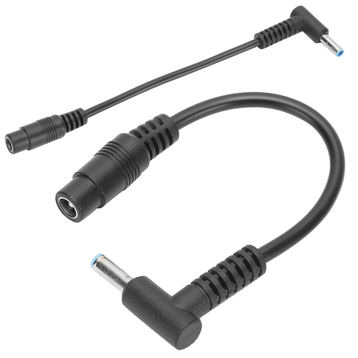 Комплект адаптерни кабели за захранване 5.5x2.1mm към 4.5x3.0mm, черен