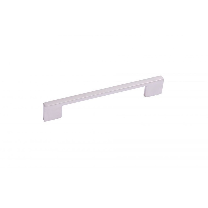 Mânere mobilier AMIX AR004Z, finisaj crom mat, distanță gauri 96mm, dimensiuni 130x27.5x8.5mm, argintiu