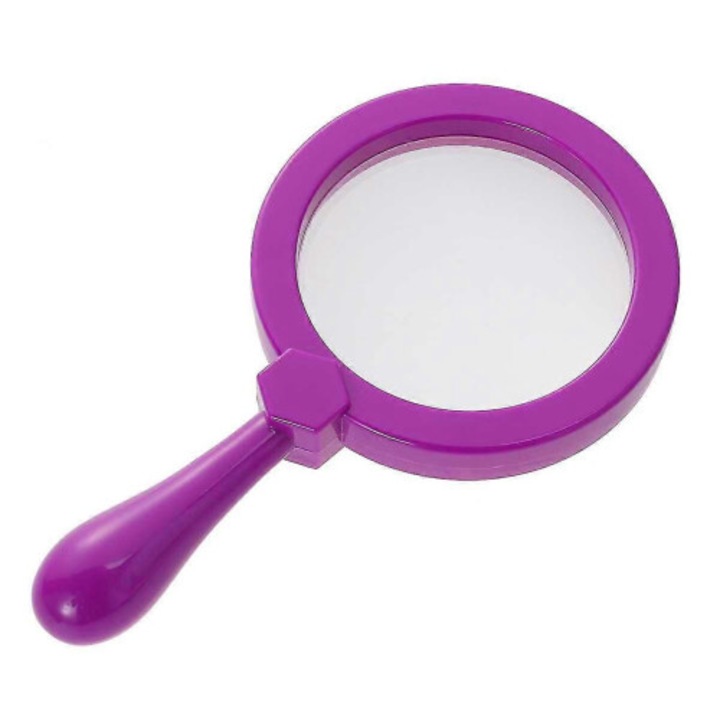 Lupa portabila pentru copii, transparenta, mica