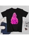 Tricou dama portret artistic bumbac, S INTL