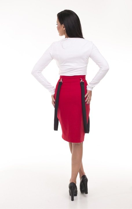 Fusta dama MARYETT, Rosu