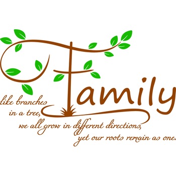 Sticker Decorativ - SMAER - FAMILY TREE - 60cm x 40cm - Maro & Verde Sticker Decorativ - SMAER - FAMILY TREE - 60cm x 40cm - Maro & Verde