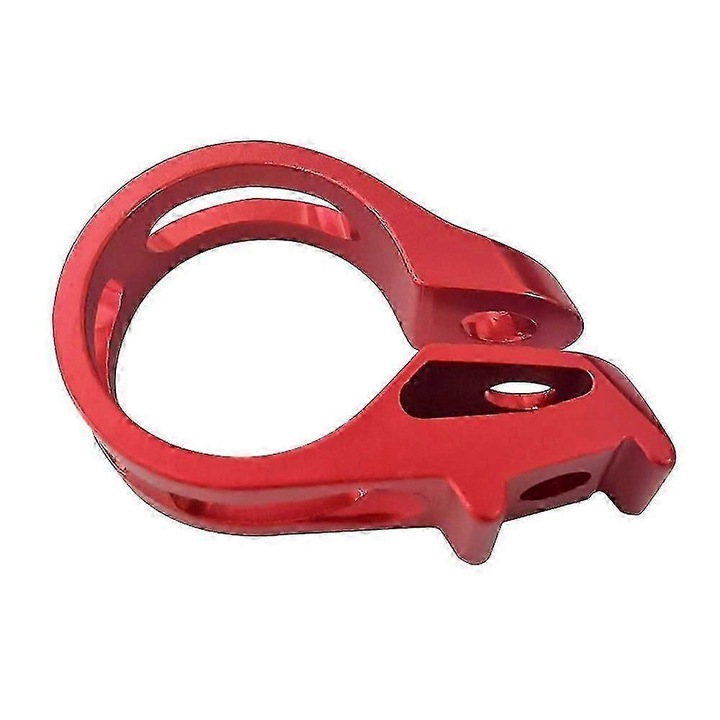 Clema schimbator bicicleta, aluminiu, rosu, 44x27x12mm