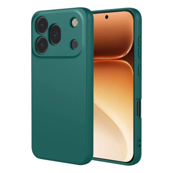 Husa TPU Catifea compatibila cu Honor 600 Pro, Verde inchis