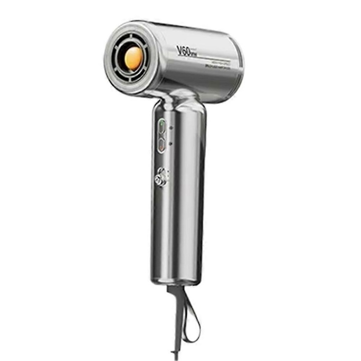 Uscator de par mini 1400W, 2 viteze, 3 temperaturi, ion negativ, alb, 220V
