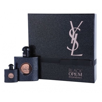 Set Yves Saint Laurent Black Opium, Femei : Apa de parfum, 50ml + Apa de parfum, 7.5ml Set Yves Saint Laurent Black Opium, Femei : Apa de parfum, 50ml + Apa de parfum, 7.5ml