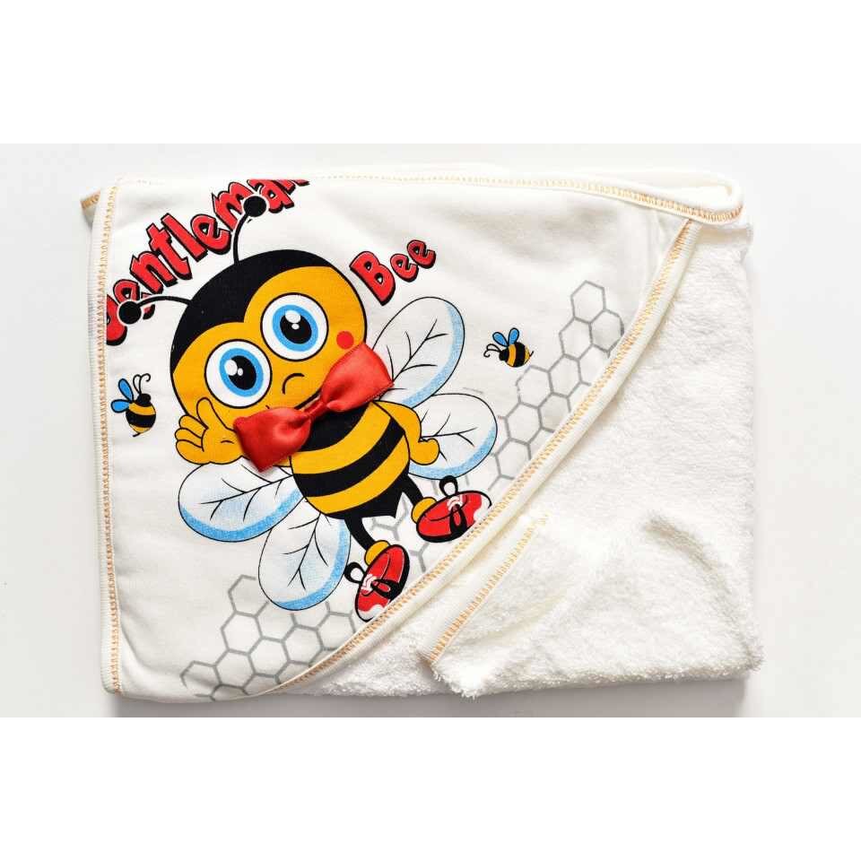 Prosop de baie cu manusa, Gentelman Bondar, alb