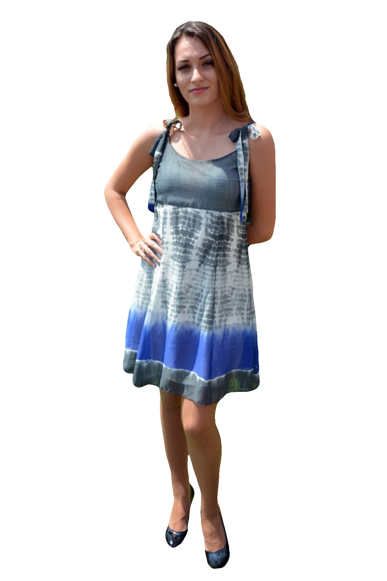 Rochie vaporoasa de vara, material subtire , D&J Exclusive, Multicolor