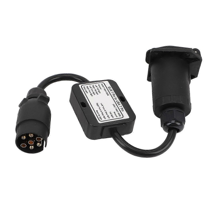 Adaptor remorca 7 pini EUR la 7 pini USA convertor sistem 3 la 2