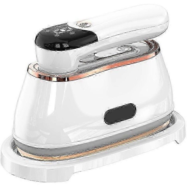 Fier de calcat cu abur portabil 1200W pliabil ecran tactil rotativ alb