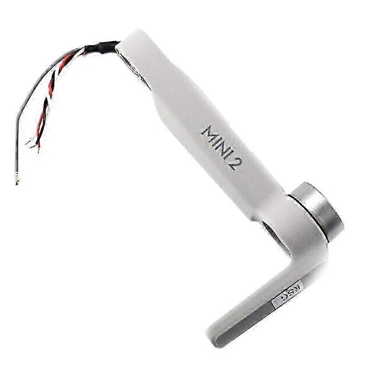 Brat stanga fata cu motor pentru drona Mini 2, alb argintiu, plastic