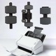 Kit role inlocuire pentru scaner, negru, PVC, universal