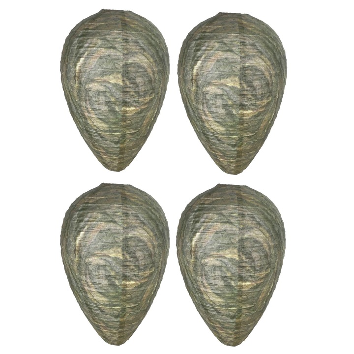 Decoy cuib pentru viespi ZYBLSSBB LSM2xh8860-BCS0234462, imitatie suspendata anti-viespi, galben, set 4 buc.