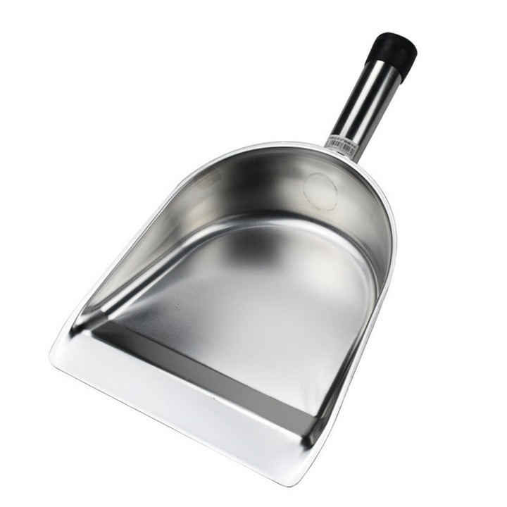 Mini lopata gunoi, YANYXR, inox, portabila, 20x9cm