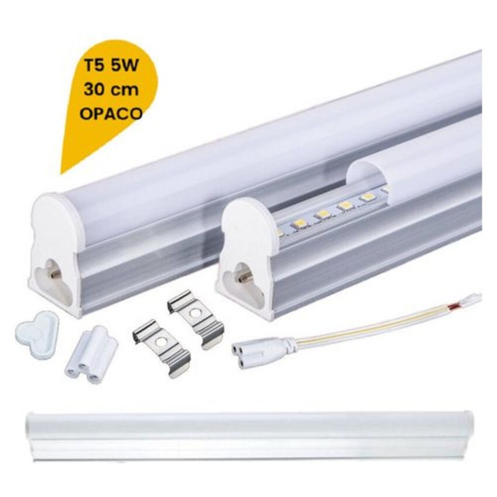 Lumina LED T5 30cm 5W meleg fehér hideg fehér természetes fehér szekrény alá mennyezeti