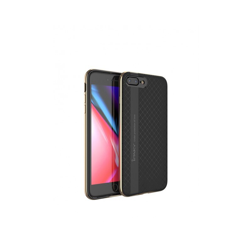 Husa Spate Ipaky Armor iPhone 8 Negru Gold