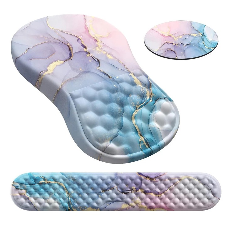 Set suport ergonomic incheieturi YANYXR, spuma memorie, antiderapant, 3 piese