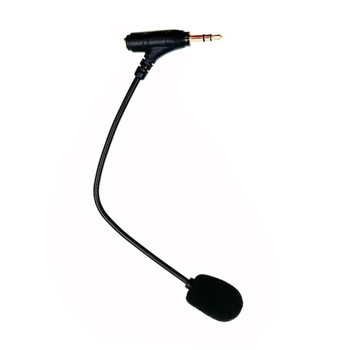 YANYXR levehető mikrofon 3.5mm gaming fejhallgatóhoz, zajszűrő védelemmel, 19cm