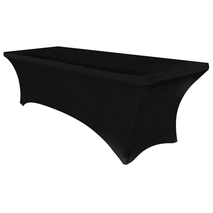 YANYXR rugalmas asztalhuzat, fekete, univerzális, 183x76cm/122x76cm/244x76cm