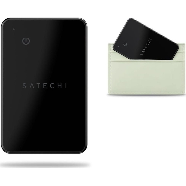 Satechi FindAll Card nyomkövető, Bluetooth, fekete, 8.51x5.41x0.23cm