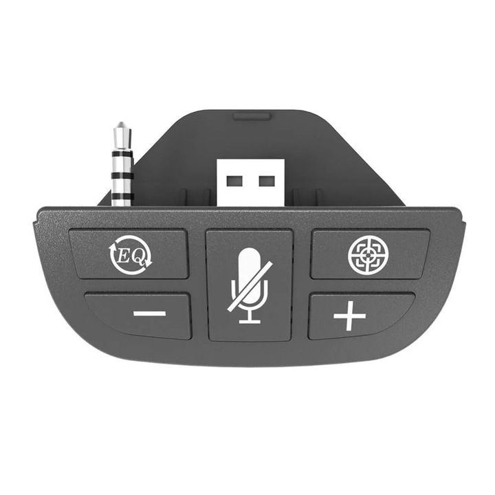 YANYXR mikrofon audio adapter Xbox One kontrollerhez, fekete-fehér, 5.6x4x2.4cm