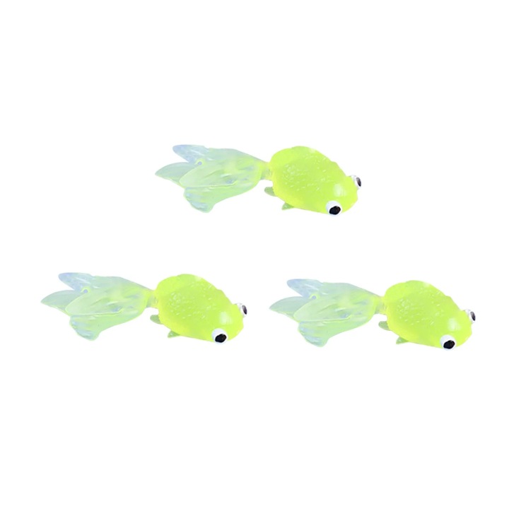 YANYXR 7 db átlátszó úszó aranyhal fürdőjáték készlet 6.5cm