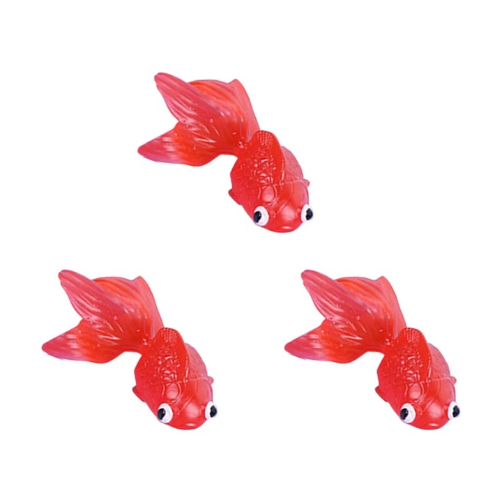 YANYXR 7 darabos fürdőjáték készlet, úszó aranyhalak, többszínű, 6.5cm