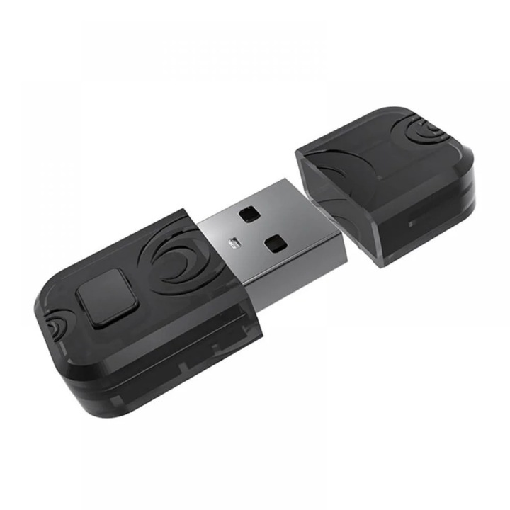 YANYXR AL-PS2005 Bluetooth audio adó, átlátszó fekete 10.5x8x2.1cm