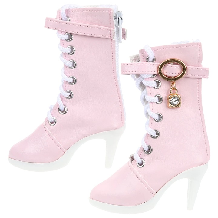 Pantofi papusa YANYXR mini roz 11x8.5x3cm