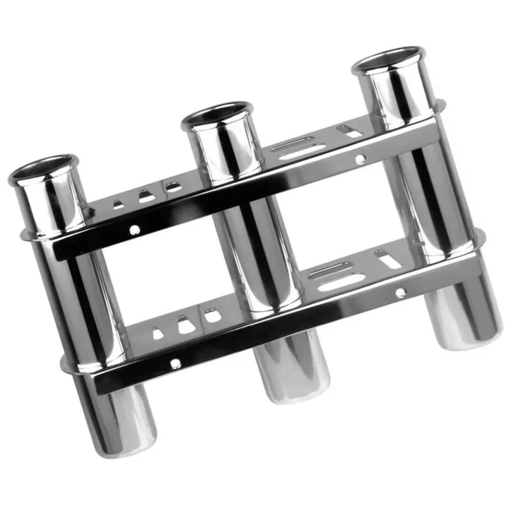 Suport Lansete Pescuit YANYXR 3 Tuburi Otel Inoxidabil 22cm