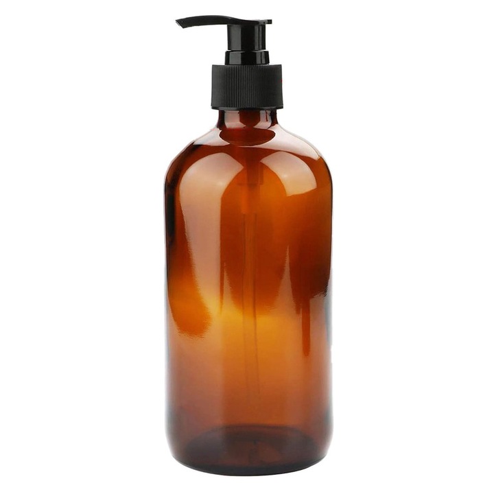 Flacon pompa 500ml, plastic rezistent, transparent