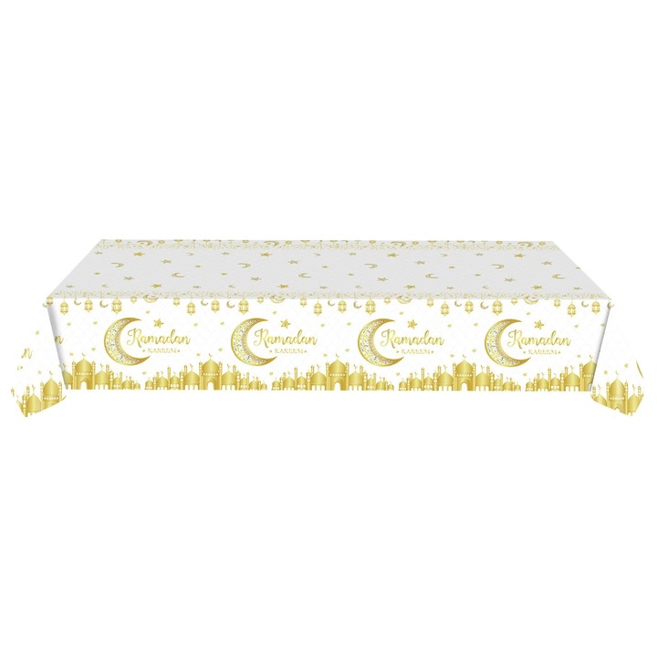 Ramadan asztalterítő YANYXR fekete arany 137x274cm