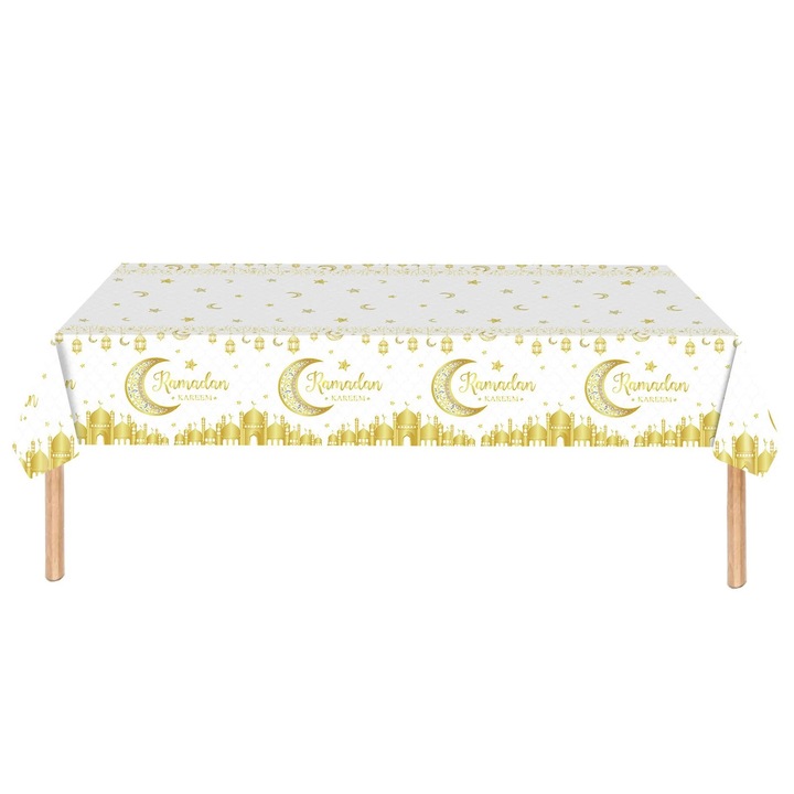 Ramadan asztalterítő YANYXR fekete arany 137x274cm