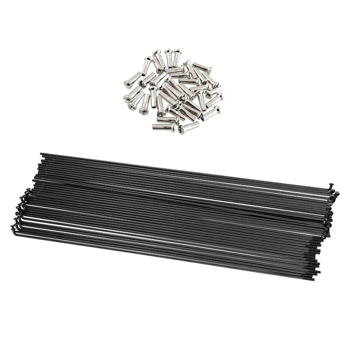 Set 32 spite bicicleta YANYXR otel negru 26x0.2x0.2cm