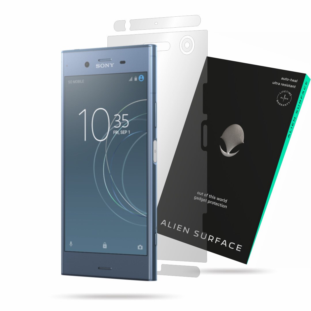 Folie Alien Surface, Sony Xperia XZ1, protectie spate, laterale