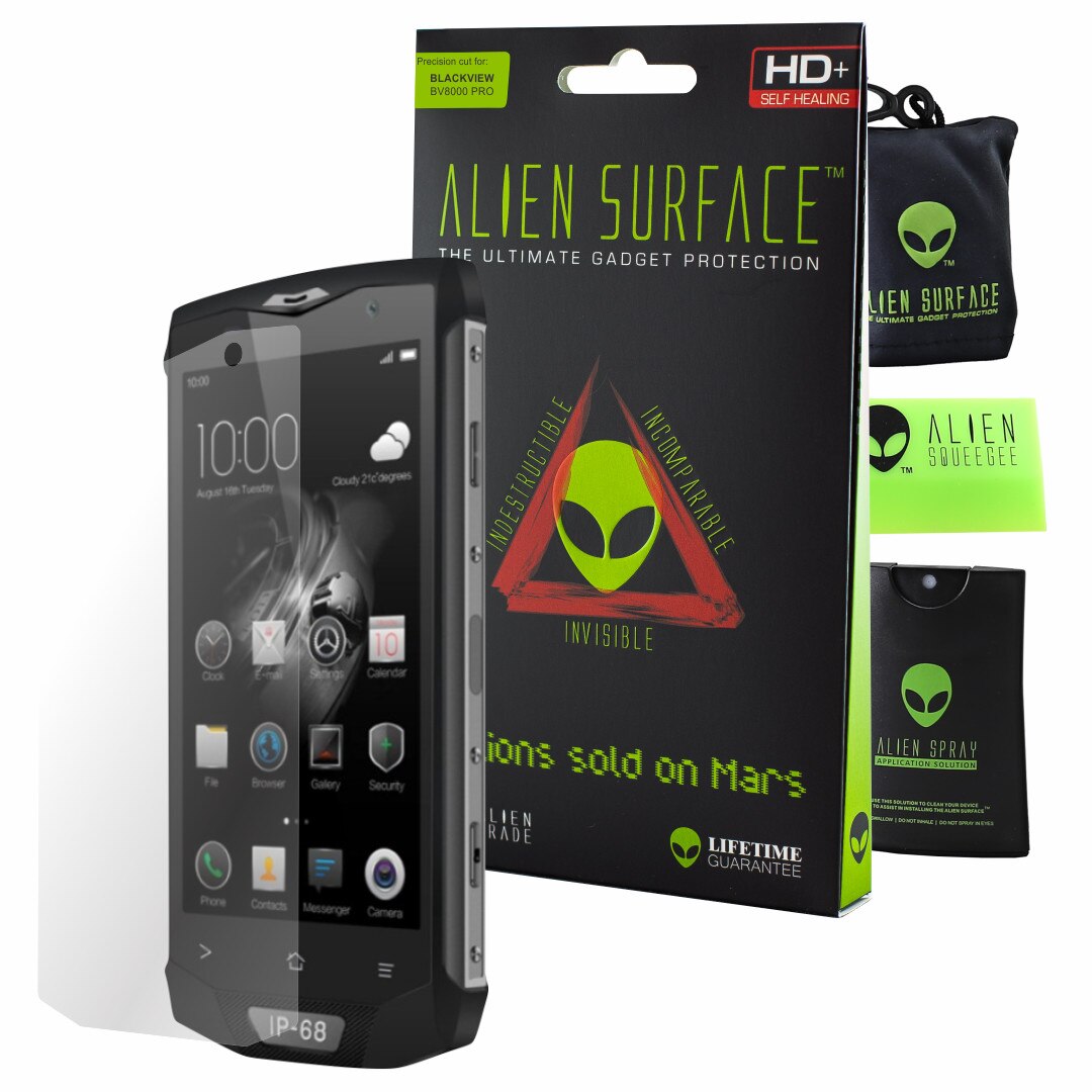 Folie Alien Surface HD, Blackview BV8000 Pro, protectie ecran + Alien Fiber cadou